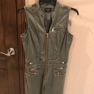 BEBE Nikita denim jumpsuit.
